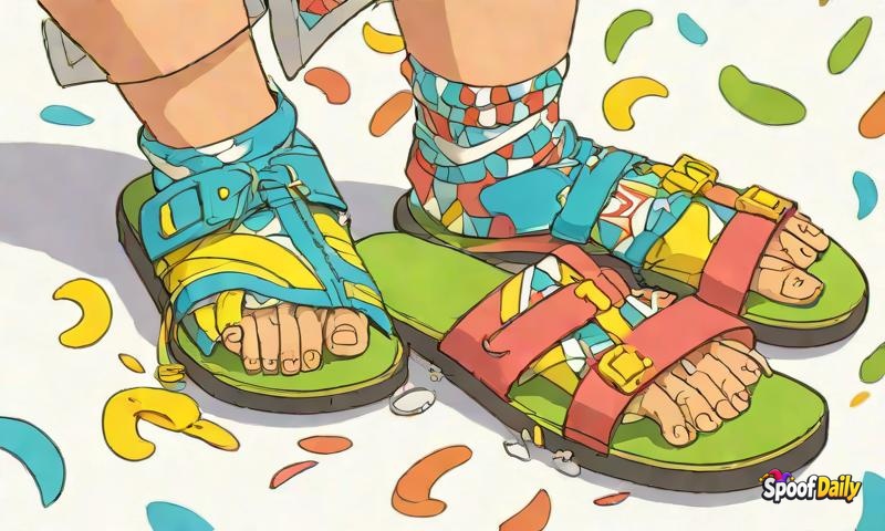 Sandals Declare War on Socks