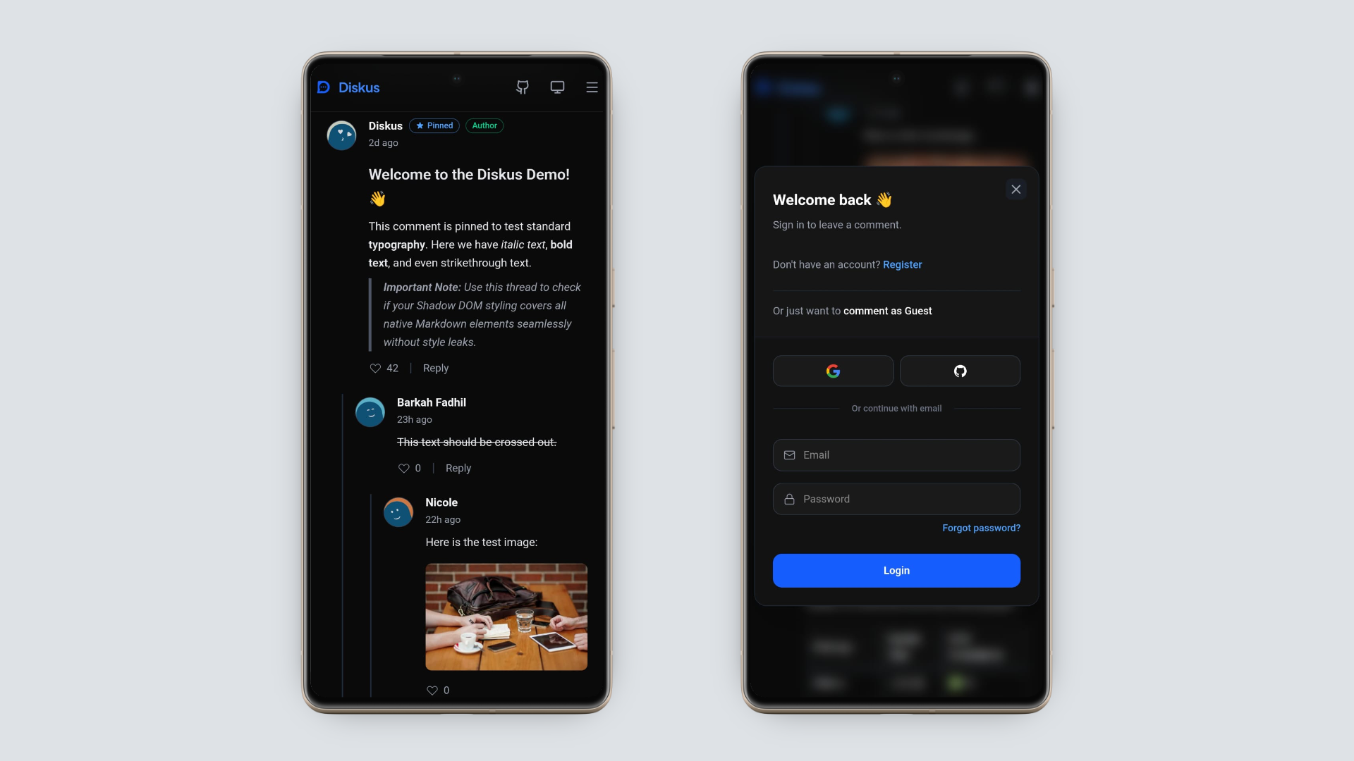 Diskus Widget