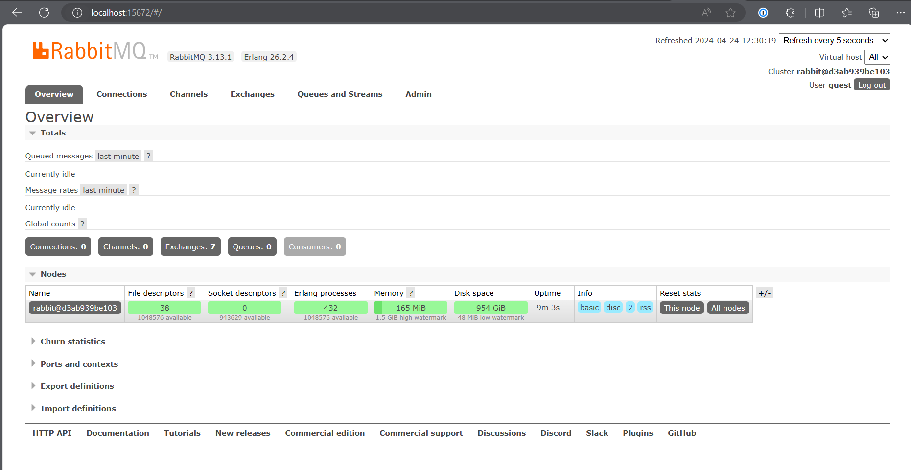 Run RabbitMQ