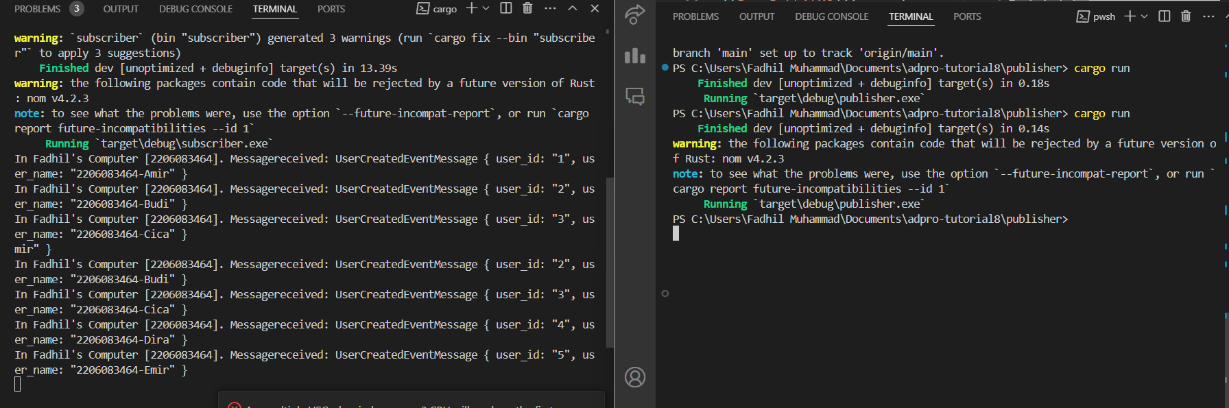 Sending and Processing Event