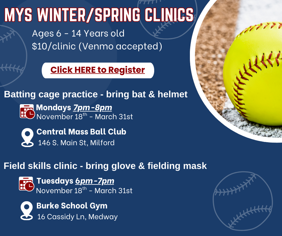 Medway Youth Softball Clinics Signup