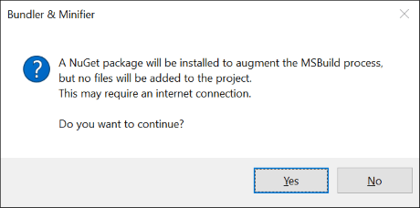 Bundle on build prompt