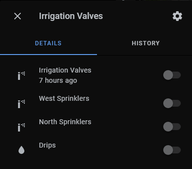 Irrigation Group Double Tap Action
