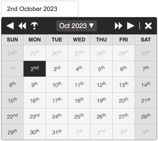 CalendarJs - Date-Picker