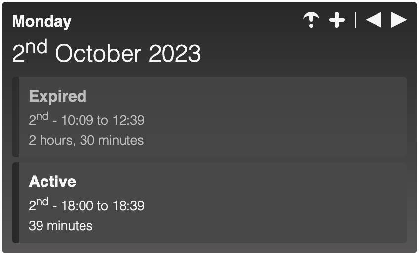 CalendarJs - Widget