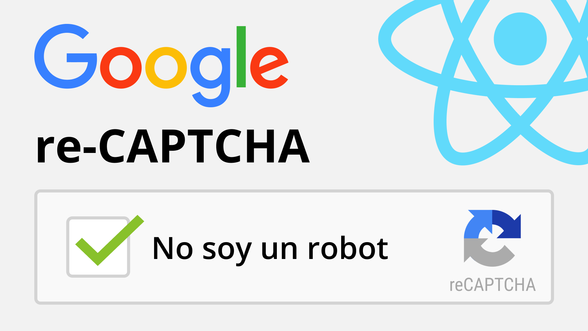 Como implementar re-CAPTCHA con REACT