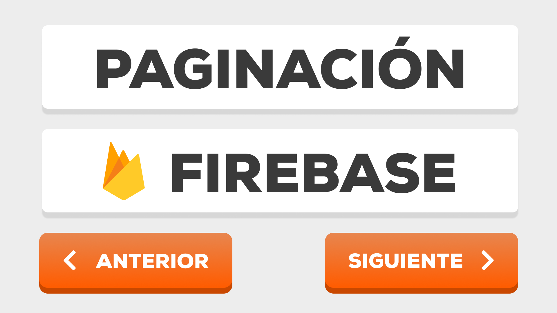 Paginación Sencilla con Firebase