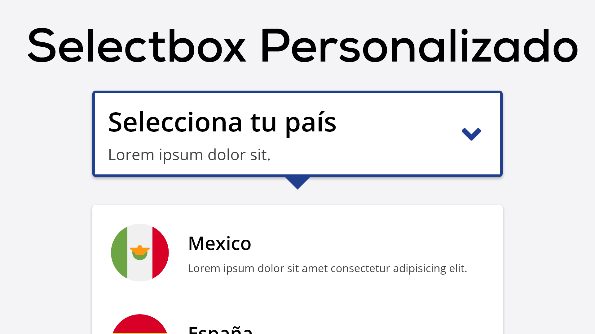 Como Hacer un Selectbox Personalizado con HTML5, CSS y Javascript Puro