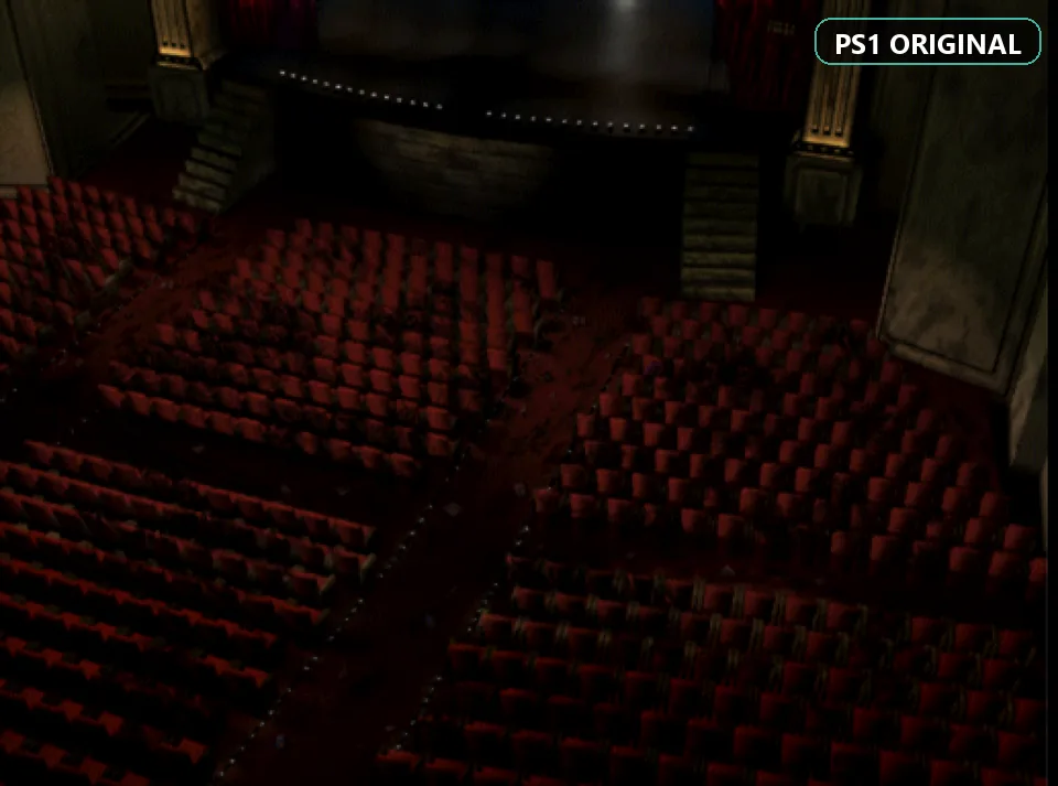 Whole auditorium background: original PS1 vs HD