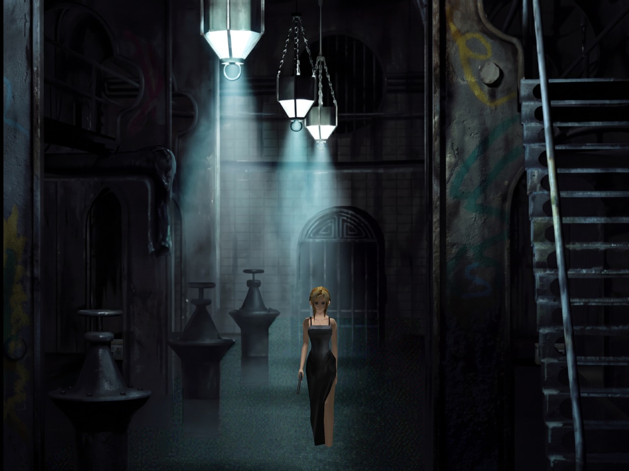 Backstage alley in HD