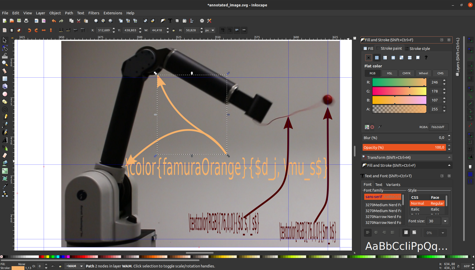 Editing in Inkscape