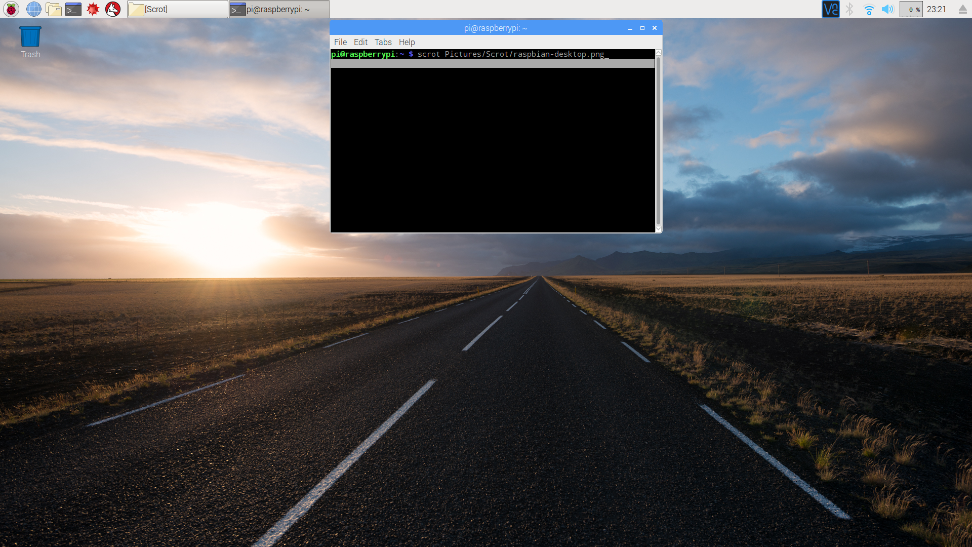 raspbian-desktop-scrot