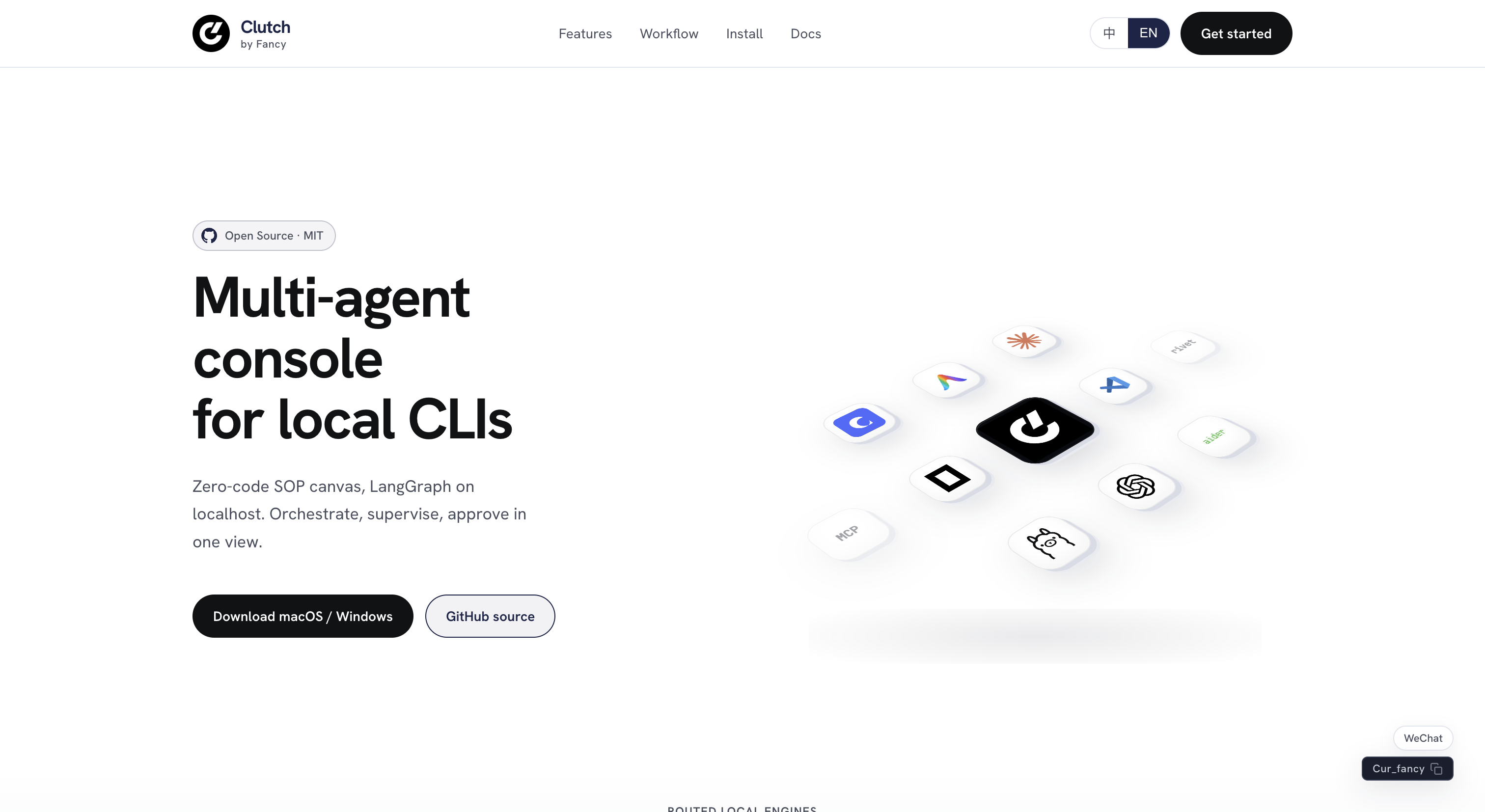 Clutch — multi-agent console for local CLIs