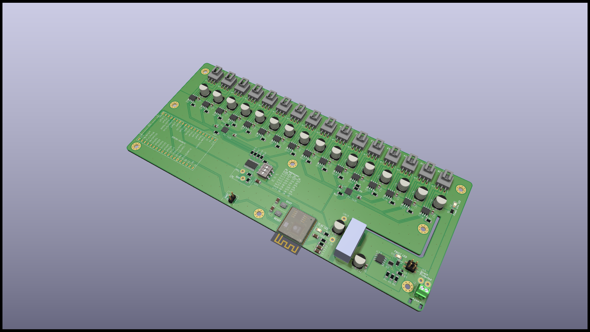 Kicad model train control, from the project README