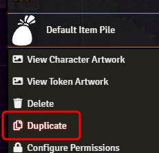 Duplicate Item Pile