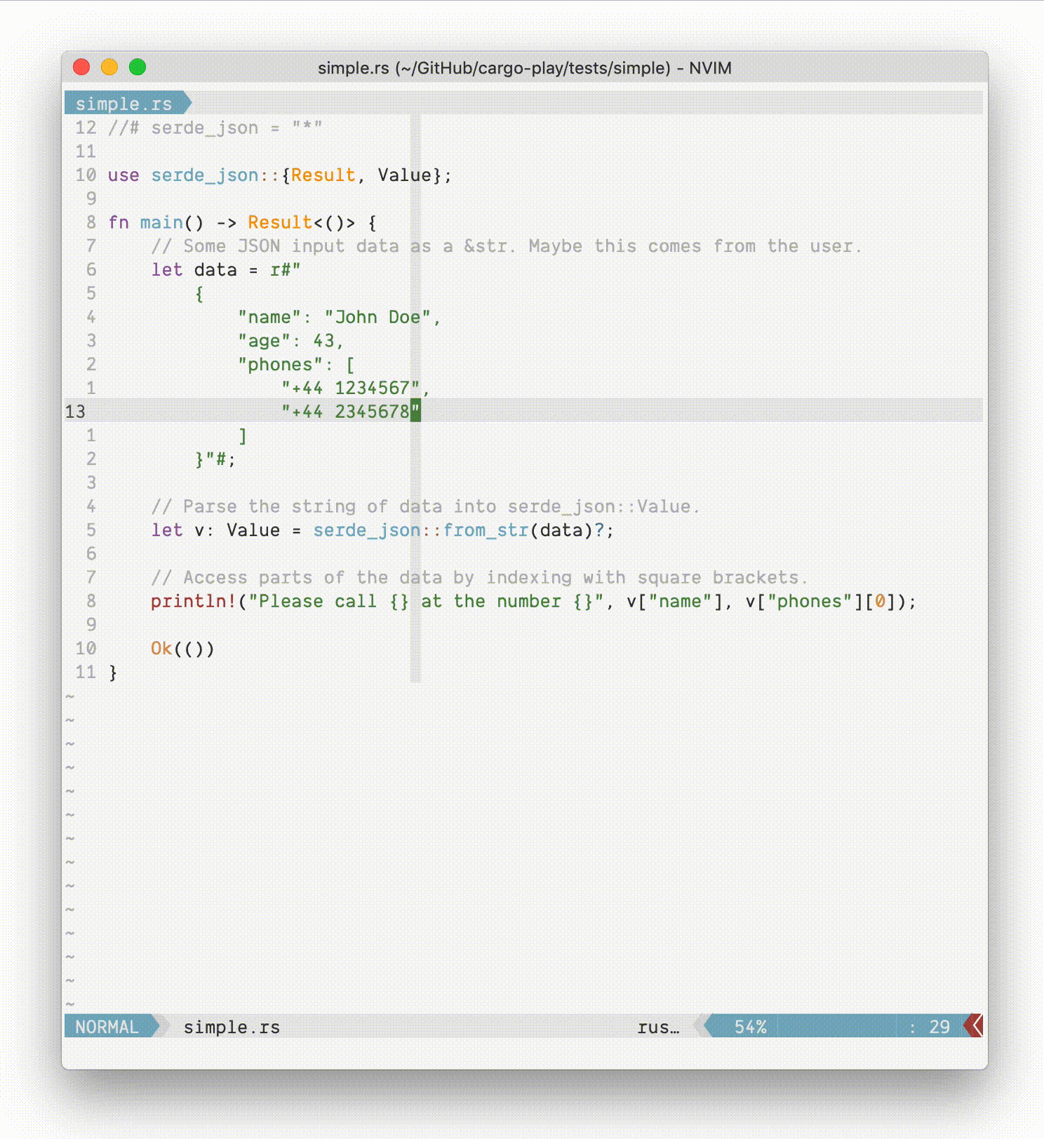 Rust code example фото 85