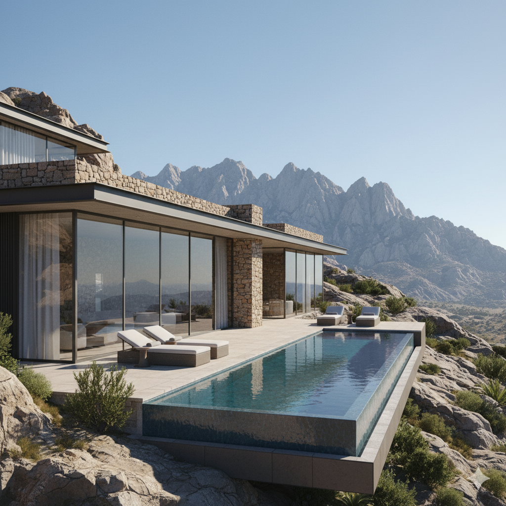 Modern villa with pool