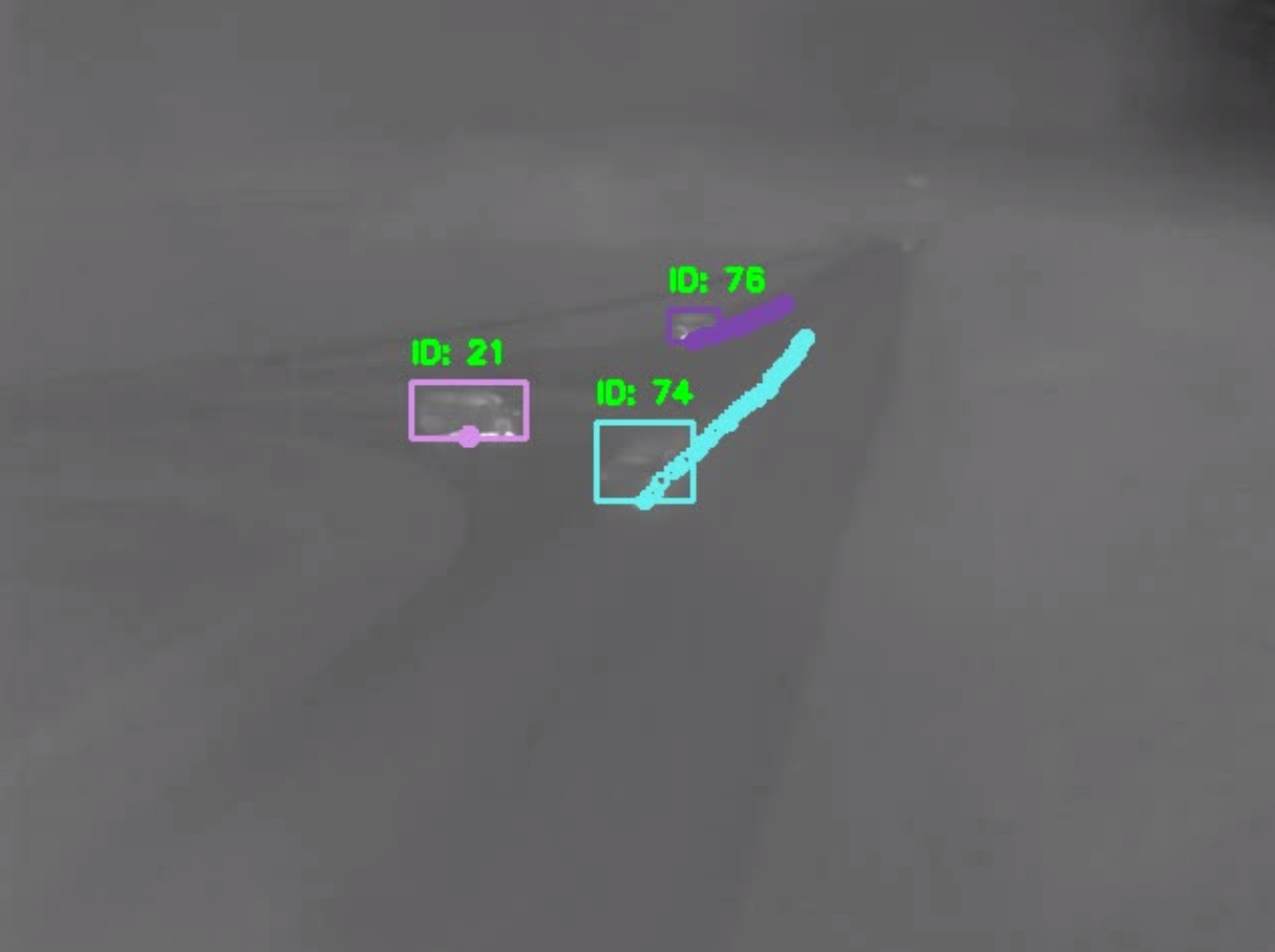 Vehicle Tracking in Thermal camera