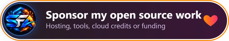 Sponsor my open source work
