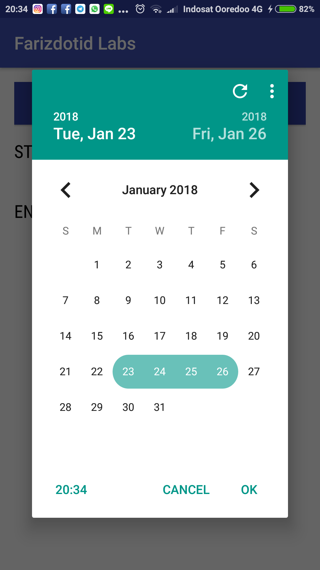 android datepicker setdate