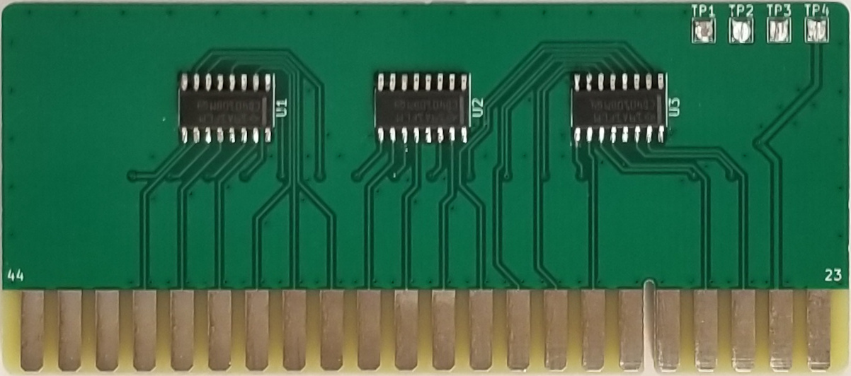 Rear of PC218 board v2.2