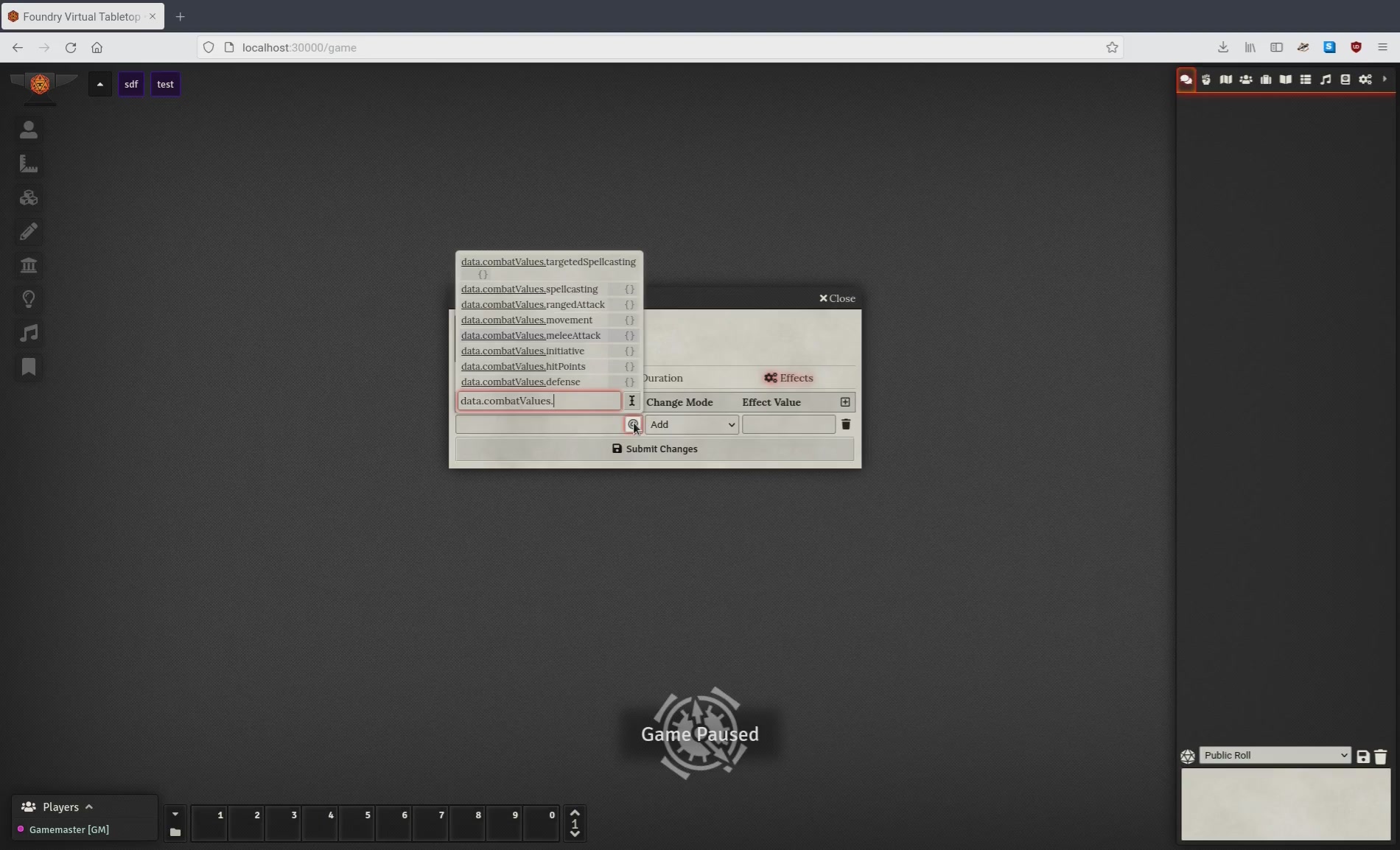 Autocomplete Inline Properties