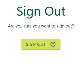 User sign-out