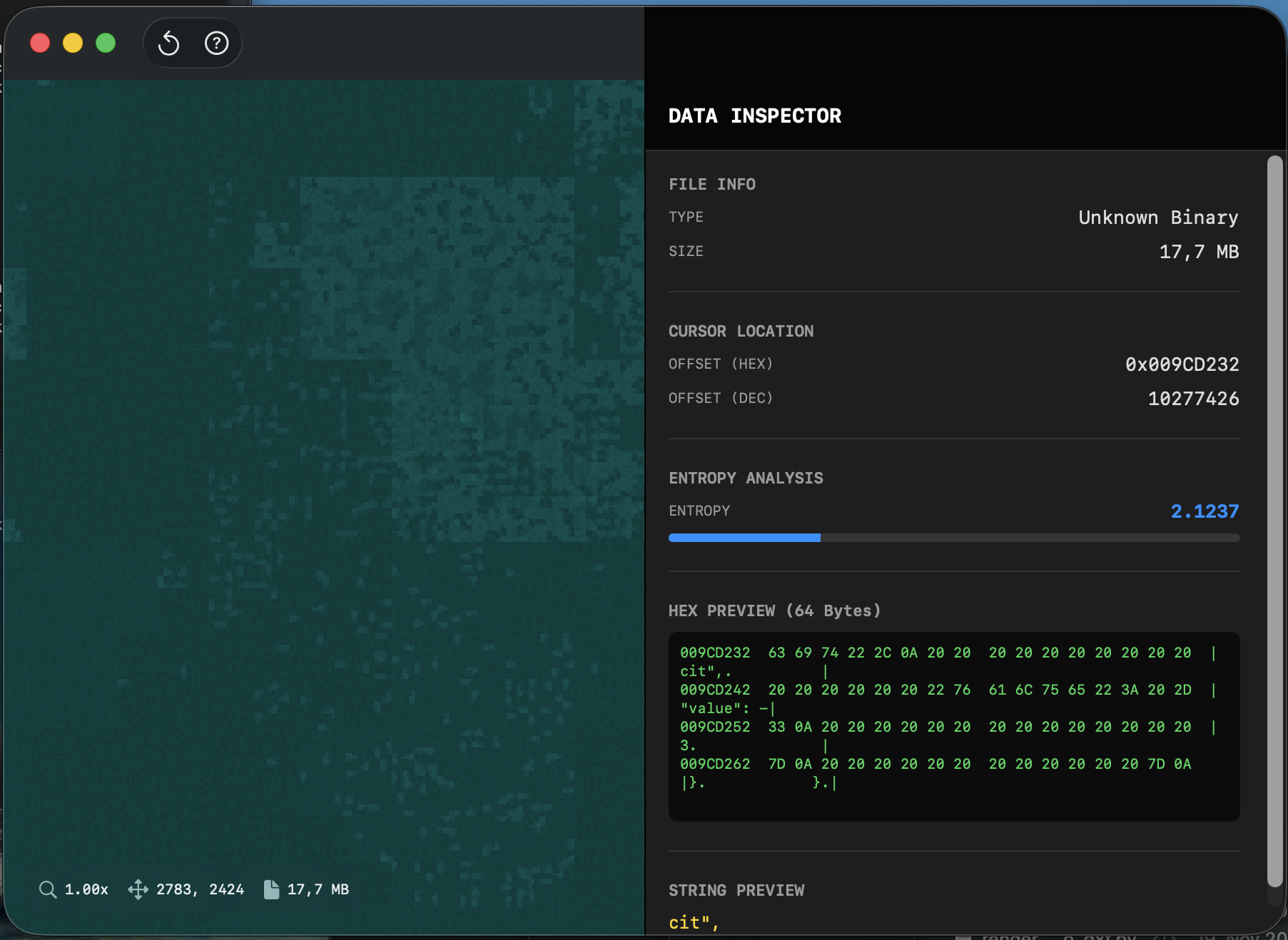Análise de Estrutura de Dados JSON