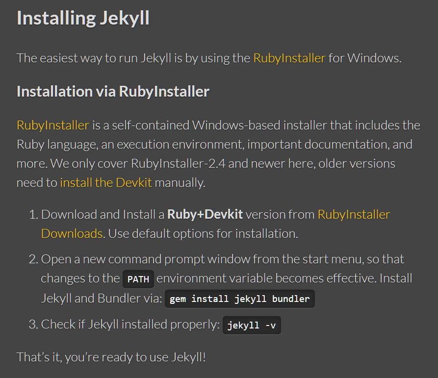 update packages ruby jekyll
