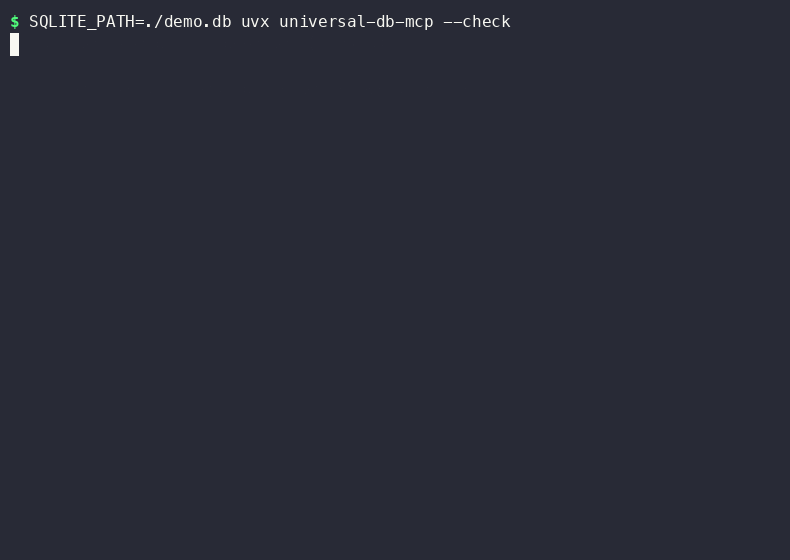 Demo: schema discovery, a real query, a blocked DROP, and dry-run mode