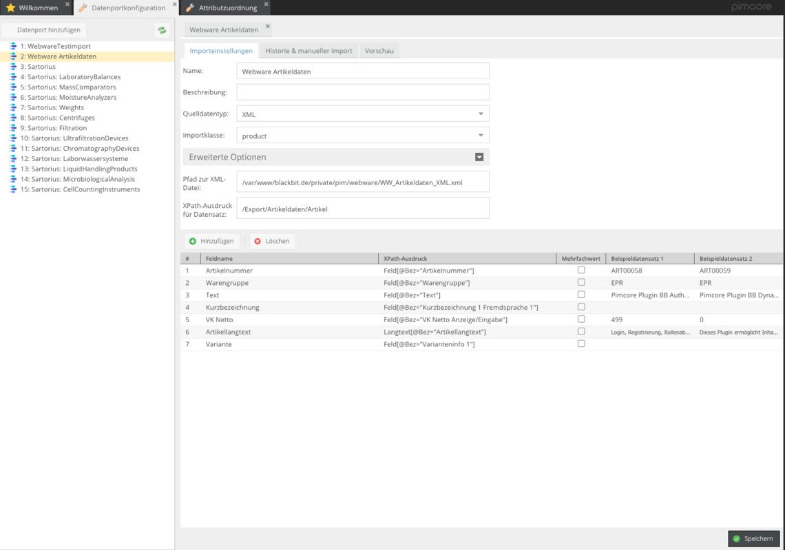 Import workflow