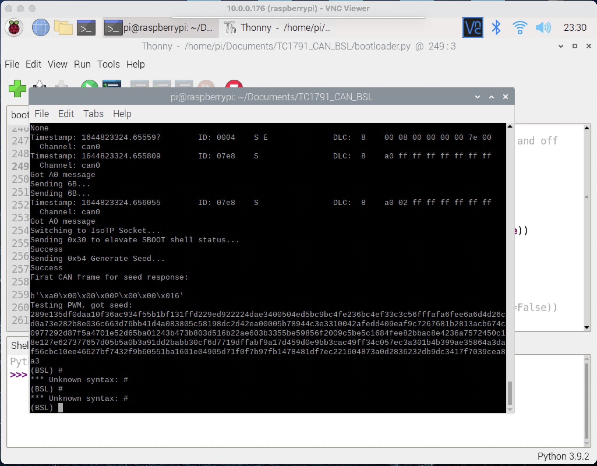 Simos 18.2 SBOOT Shell Seed Response