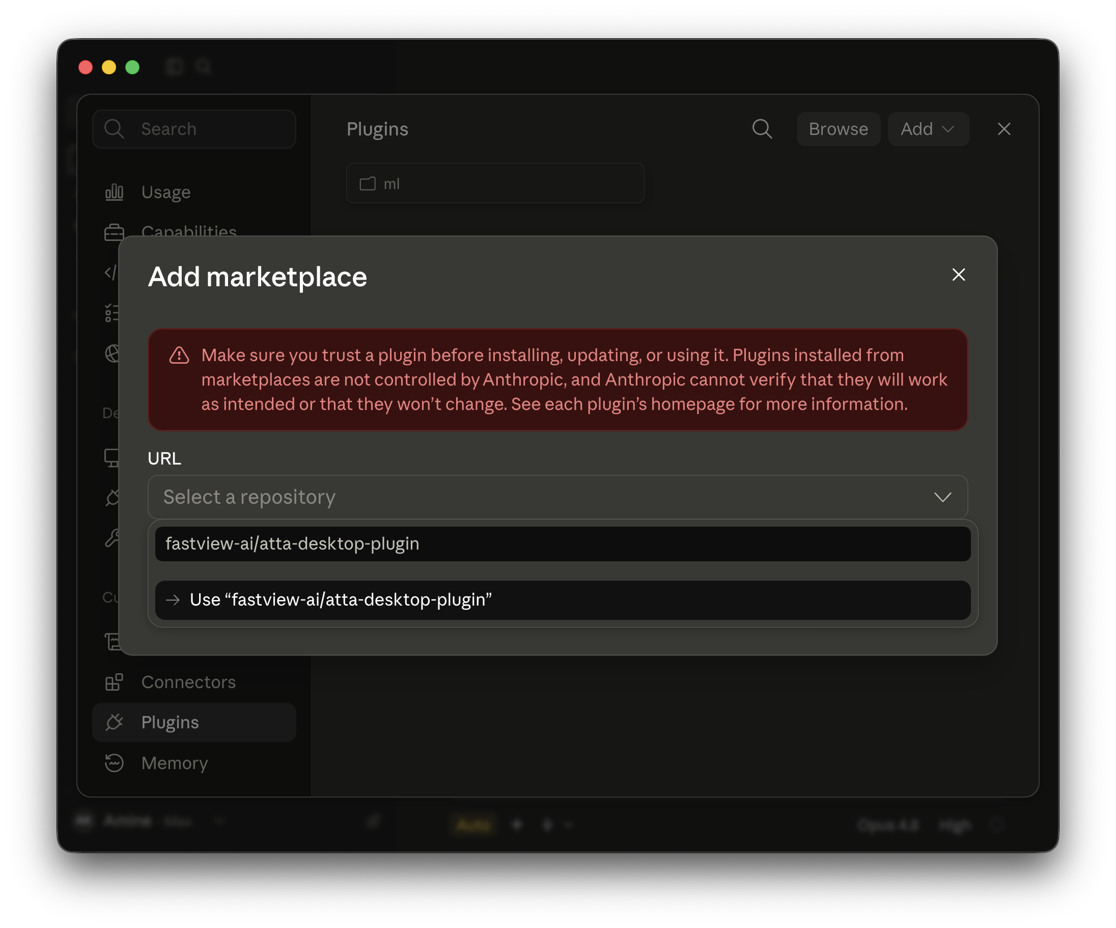 Enter the GitHub repository