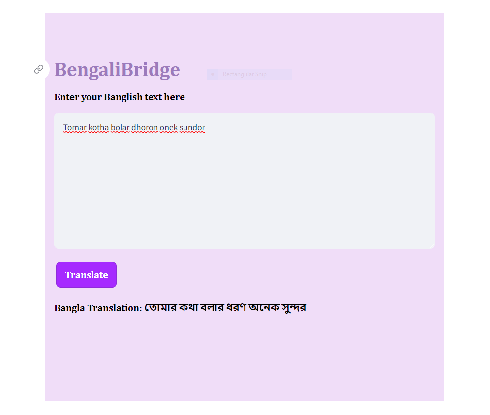 Banglish to Bangla Machine Translation