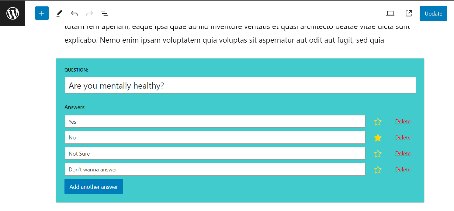 Quiz Admin Panel