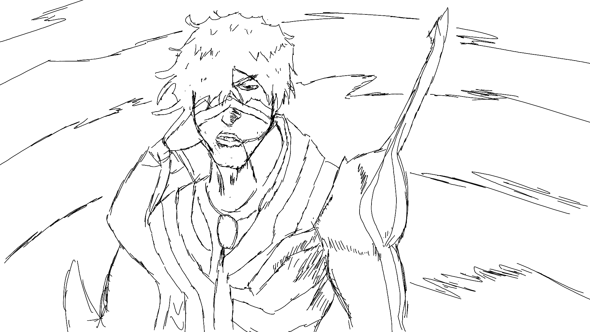 Free hand faster drawing of Chad, much less effort than the Rukia one but wanted to see what speed d...