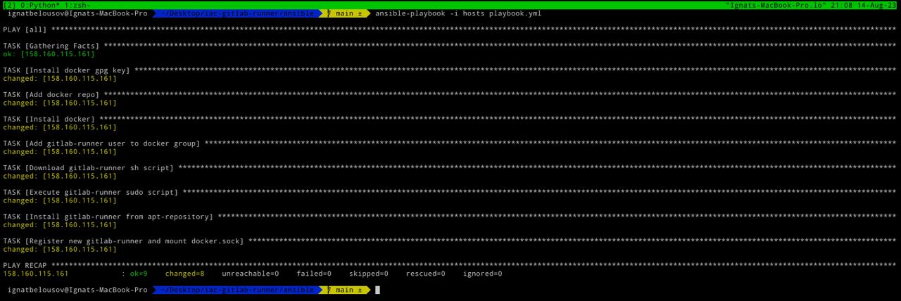 ansible output