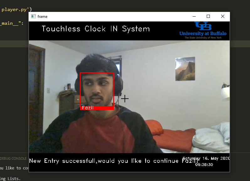 The Touchless Clockin System