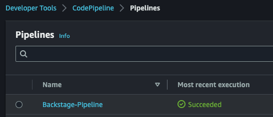 Successful CodePipeline Execution