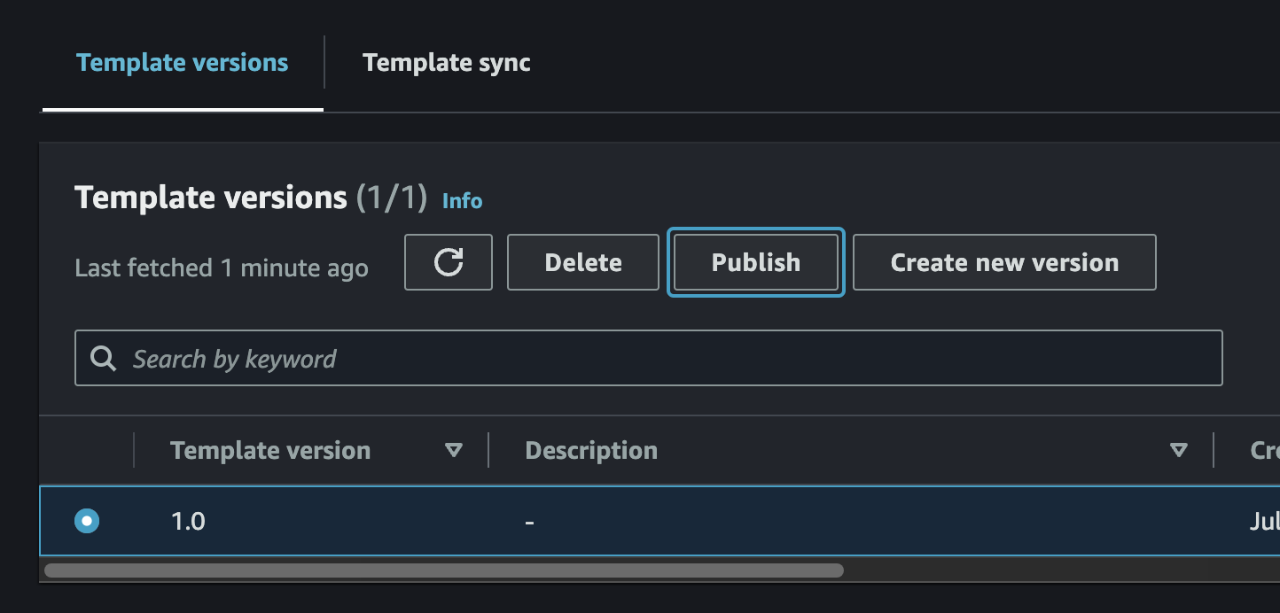 Proton Publish Template Version