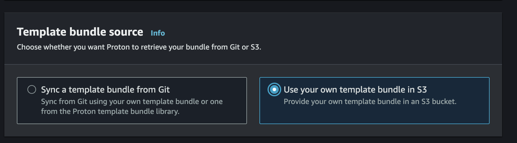 Proton S3 bundle option