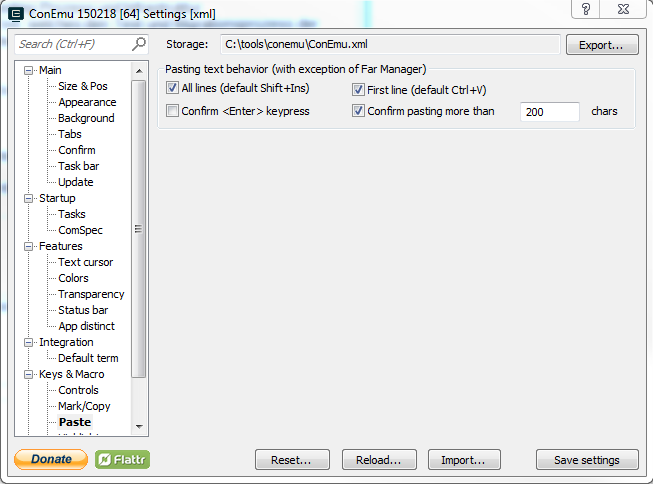 ConEmu Settings