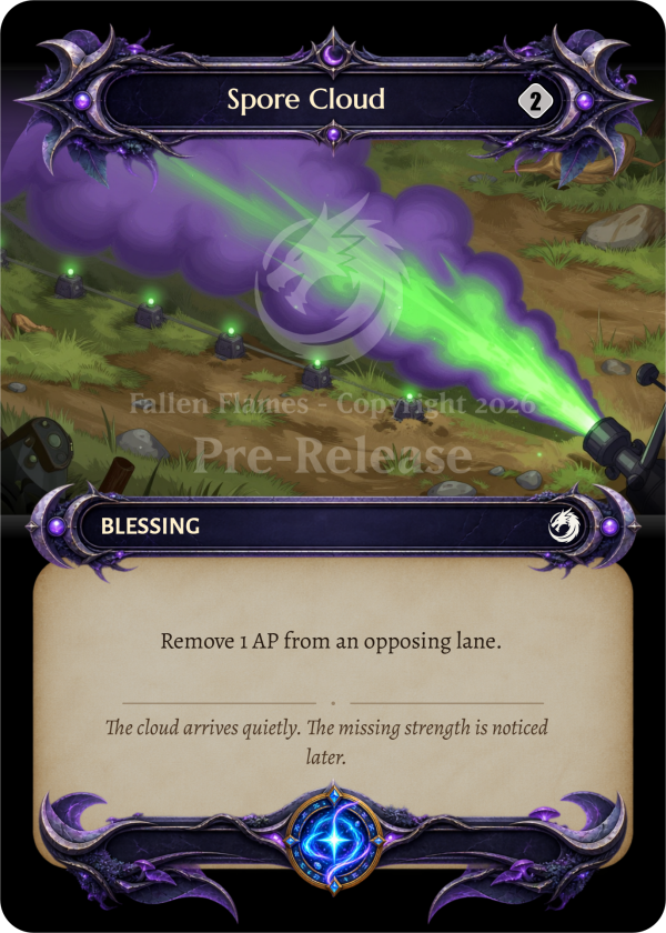 Archived Spore Cloud card from an earlier Reactor Realms build