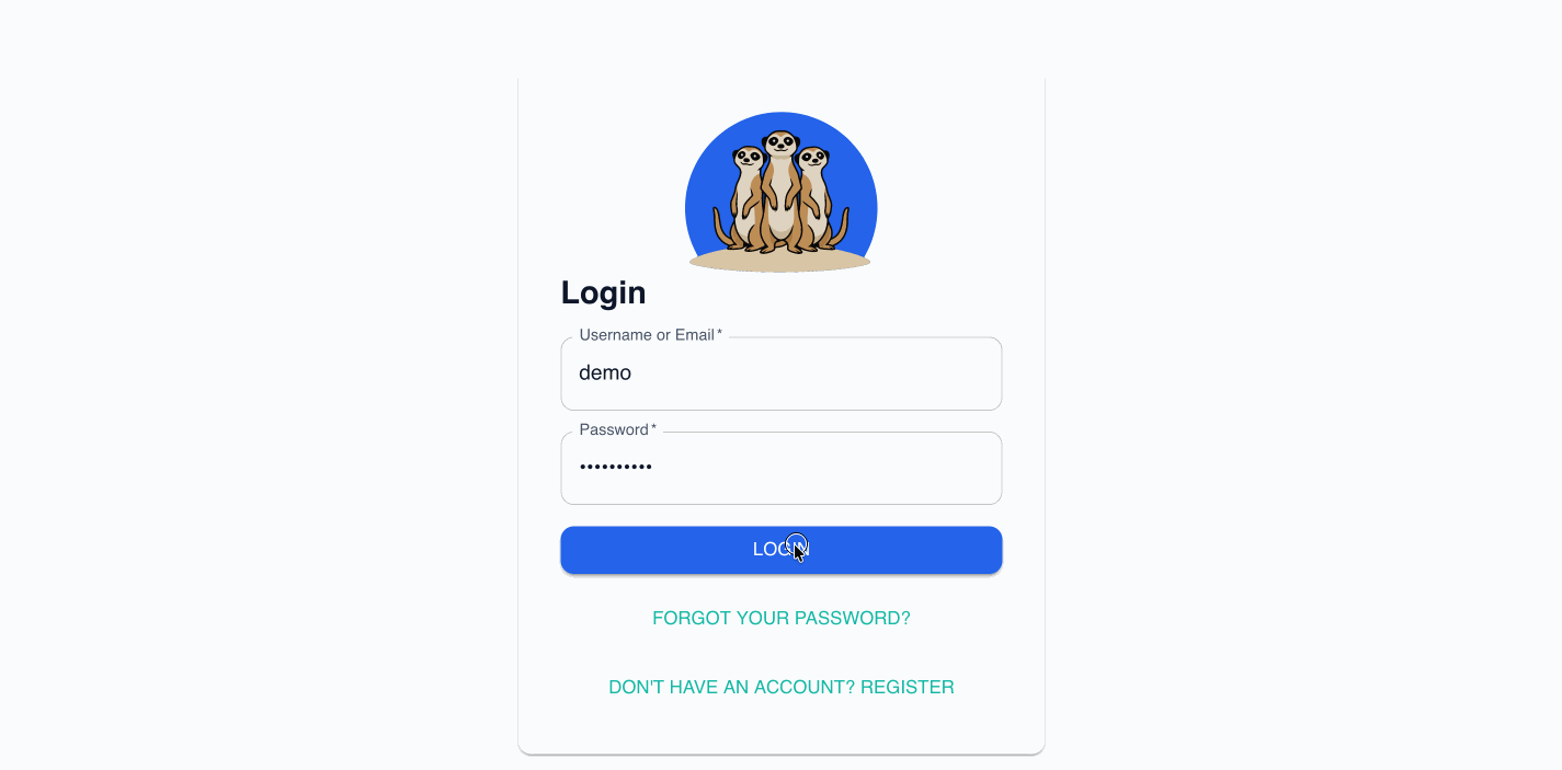 Meerkat CRM Demo