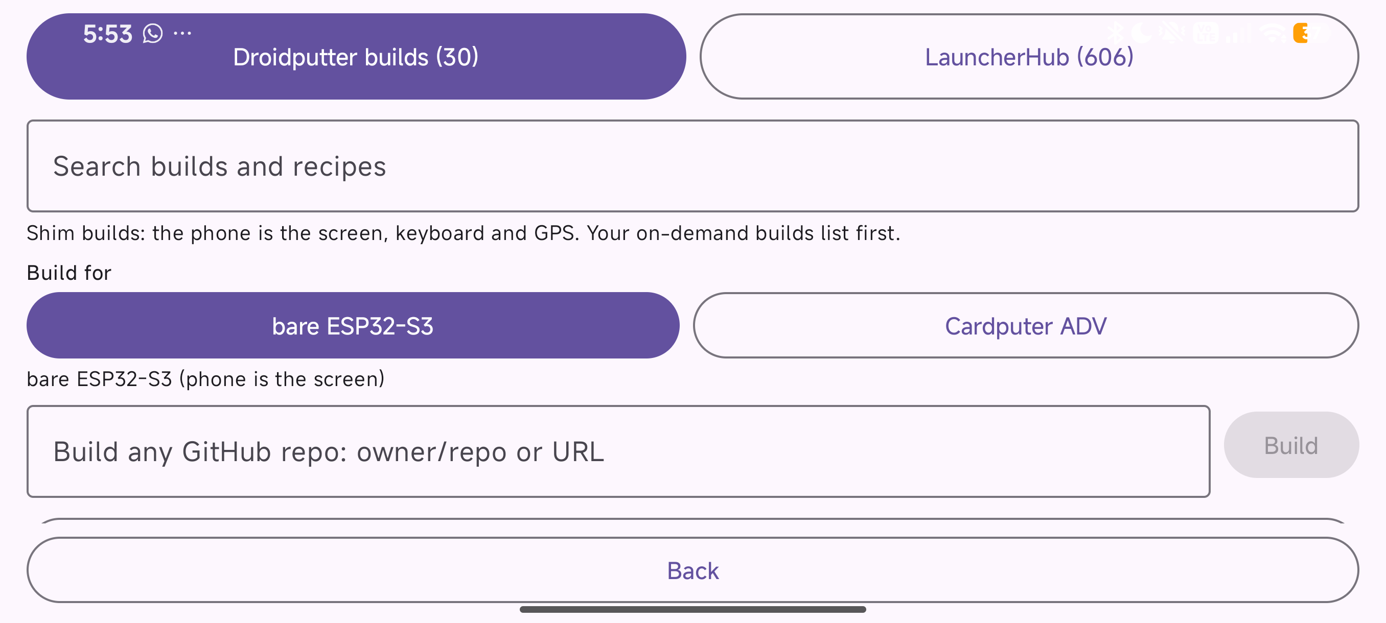 catalog with the target selector