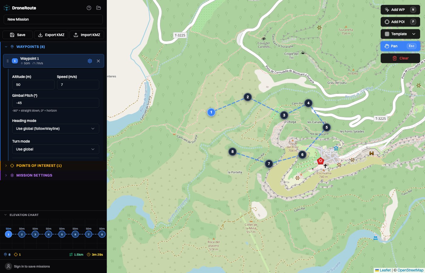 Smart gimbal pitch calculation