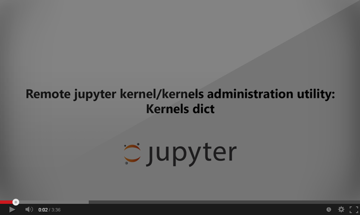 user guide: kernels dict [youtube video]