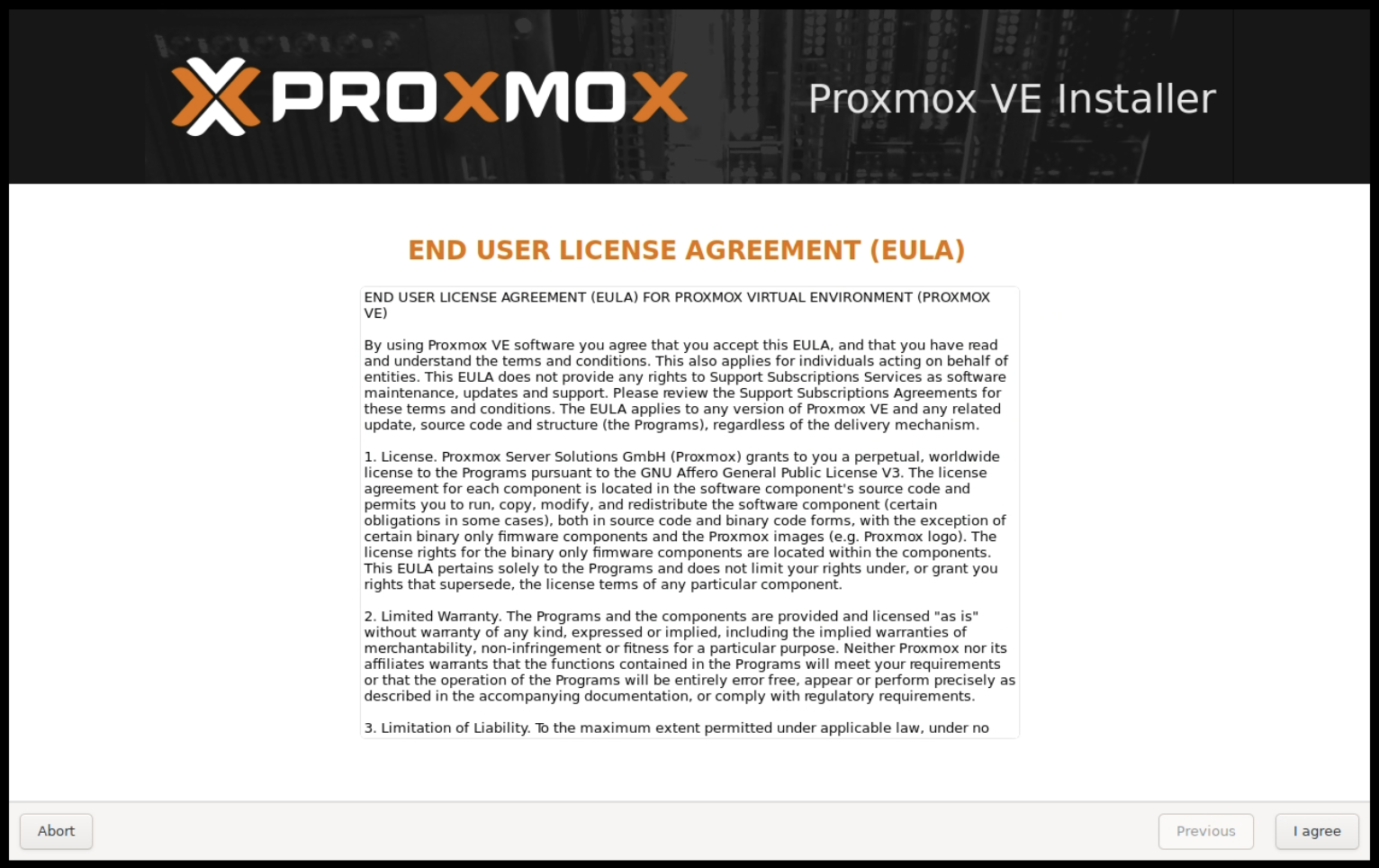 PVE End User License Agreement