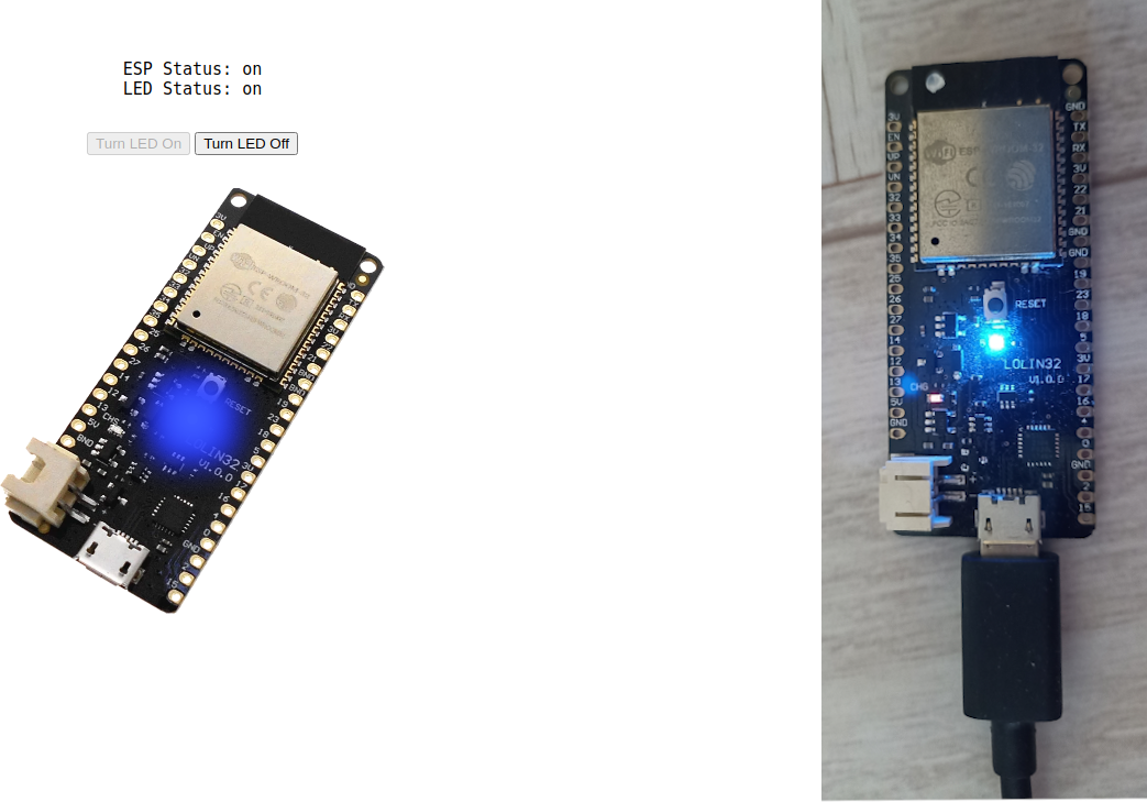 ESP32 with web panel