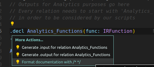 Reformat comments example